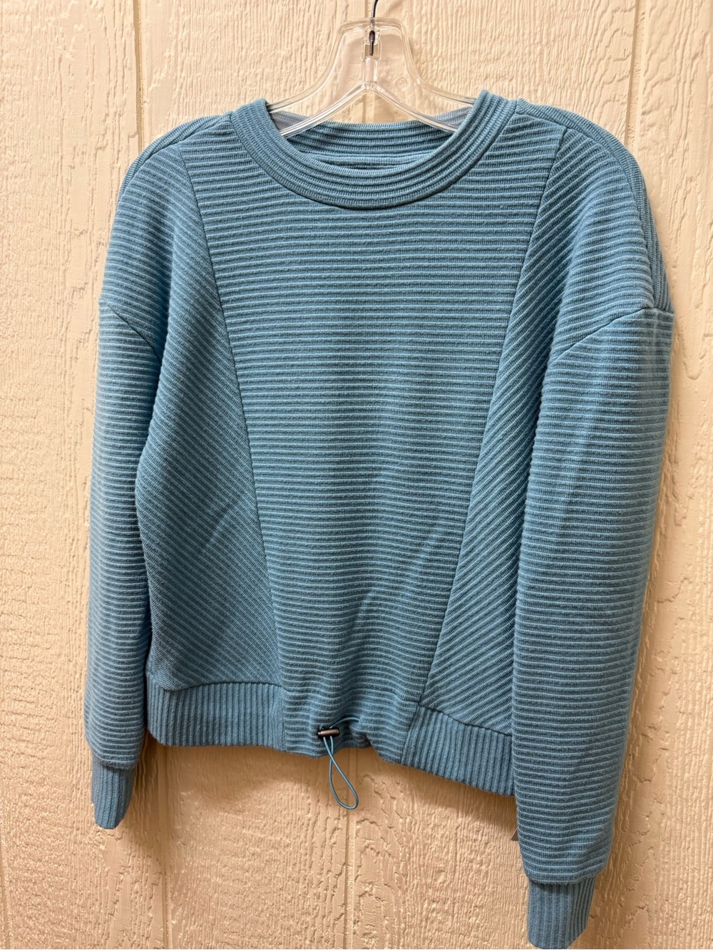 Simply Vera Vera Wang Ribbed Crewneck Sweater in Dusty Blue